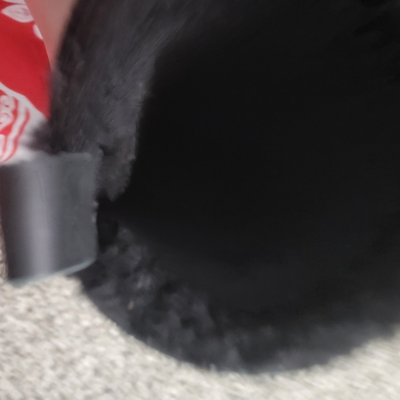 Women's Black Suede & Leather Clog Boots - Mid Calf - Picture 3 of 10